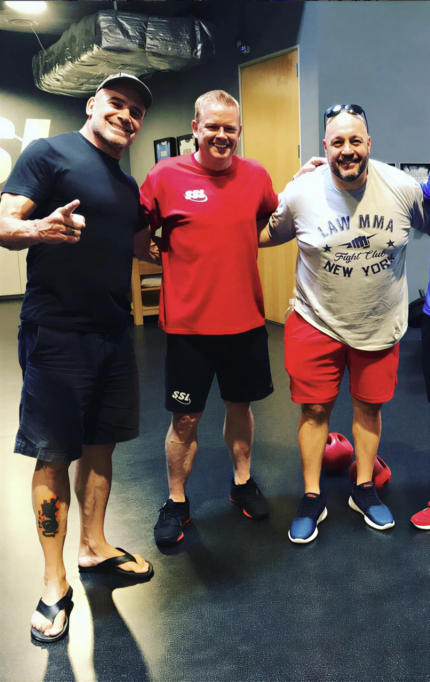 Bas Rutten and Kevin James at Sport Science Lab