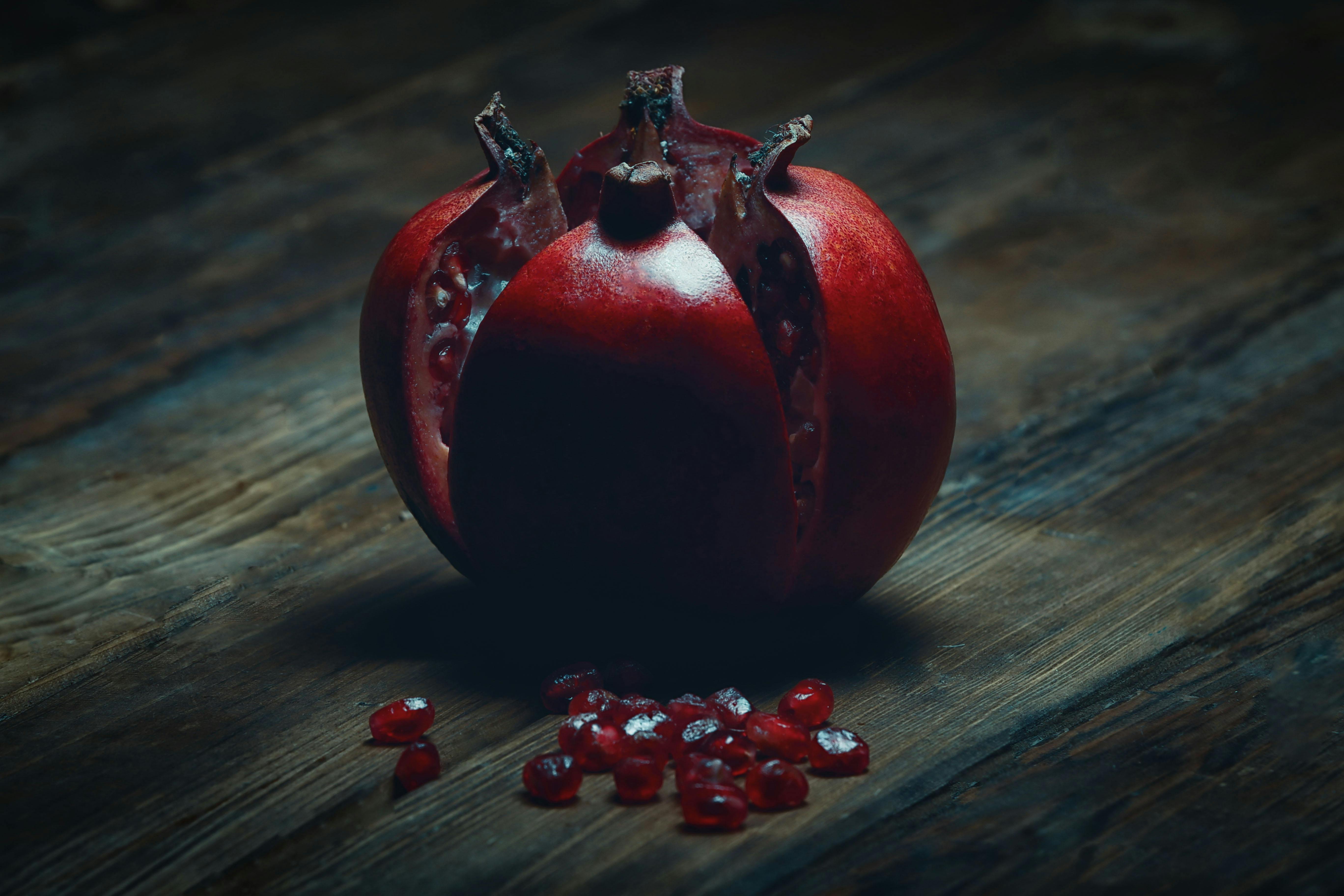 Pomegranate representing energy and vitality